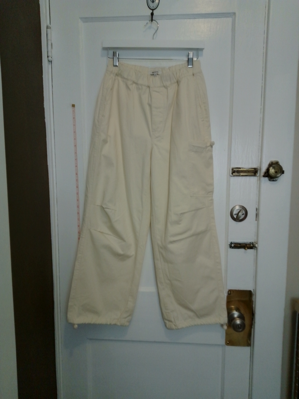 Madewell Women's Wide-Leg Cream Pants NEW WITH TAGS XS